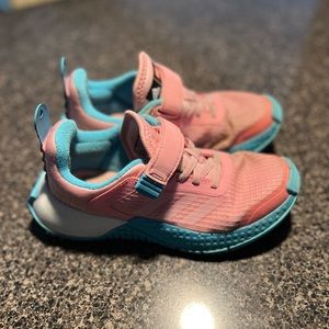 Pink Adidas Lego tennis shoes